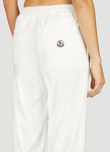 Moncler Corduroy Track Pants White mon0254025