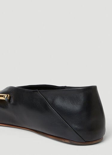 Jil Sander Pointed Ballerina Flats Black jil0251050