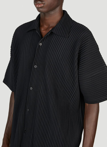 Homme Plissé Issey Miyake Pleated Shirt Black hmp0153005