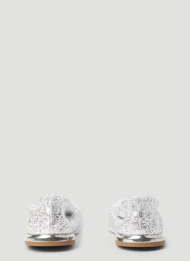 Dries Van Noten 闪亮平底鞋  银色 dvn0255003