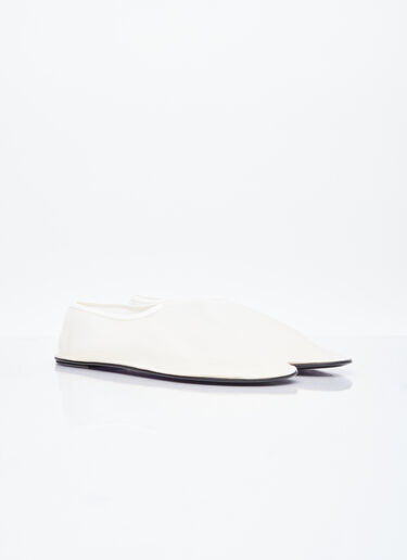 The Row Sock Mesh Flats White row0253056