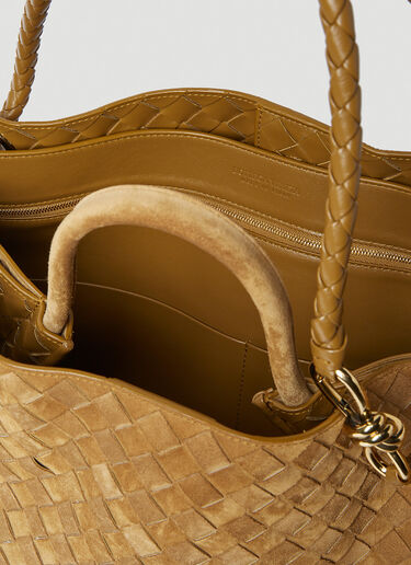 라지 안디아모 핸드백 Bottega Veneta 라지 안디아모 핸드백 브라운 bov0255097