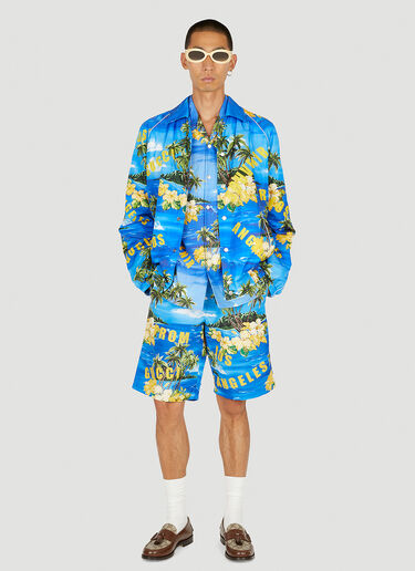 Gucci Souvenir Swim Shorts Blue guc0150110