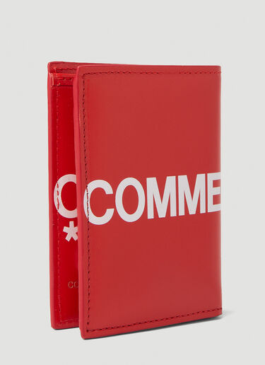 Comme des Garçons Wallet Logo Print Wallet Red cdw0351008