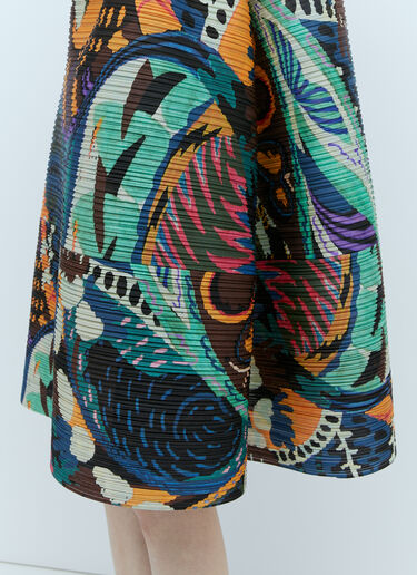 Pleats Please Issey Miyake Graphic Pleated Dress Multicolour plp0254003