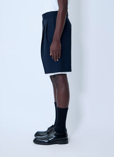 Jil Sander Wool-And-Mohair Shorts Blue jil0163005