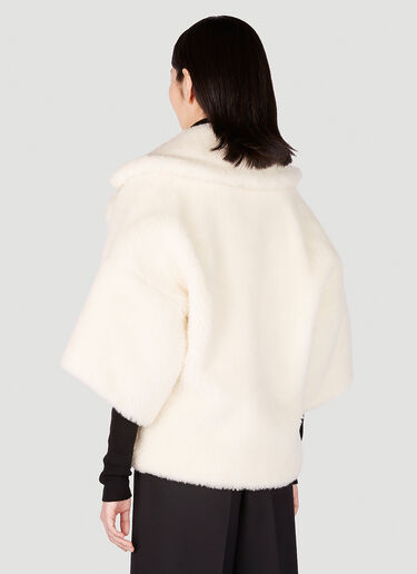 Max Mara Riga Cape Jacket White max0251008