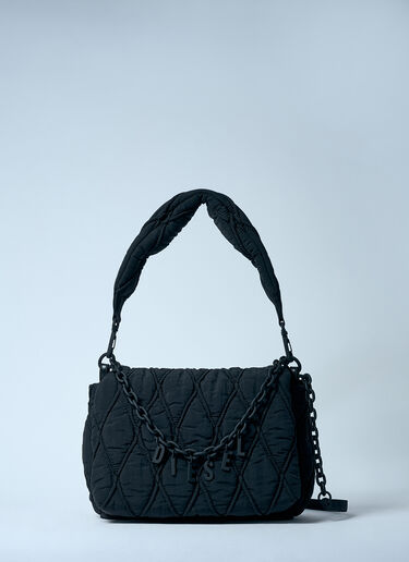 Diesel Charm-D 中号单肩包 黑色 dsl0259044