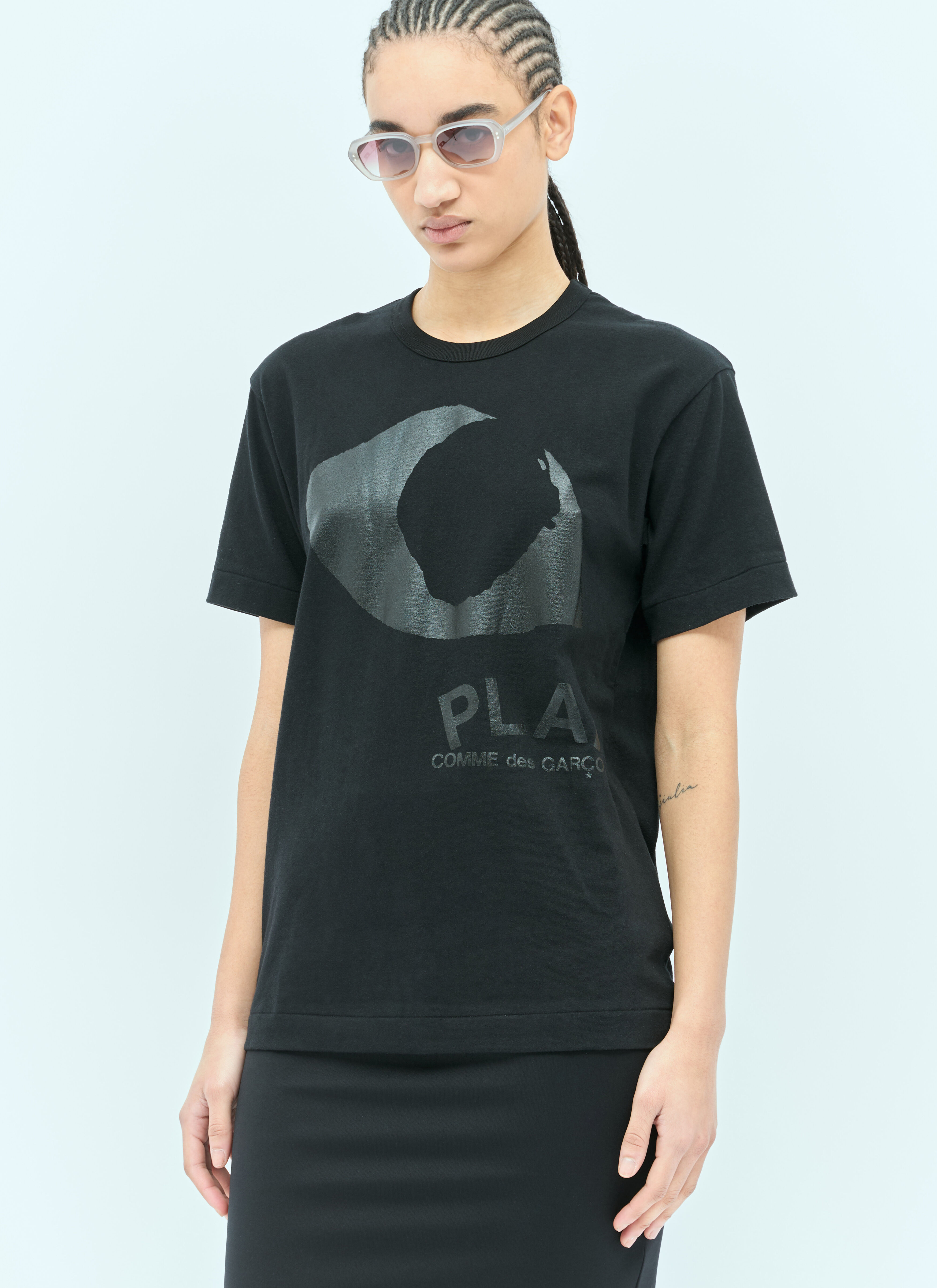 Comme Des Garçons PLAY Play T-Shirt Black cpl0356013
