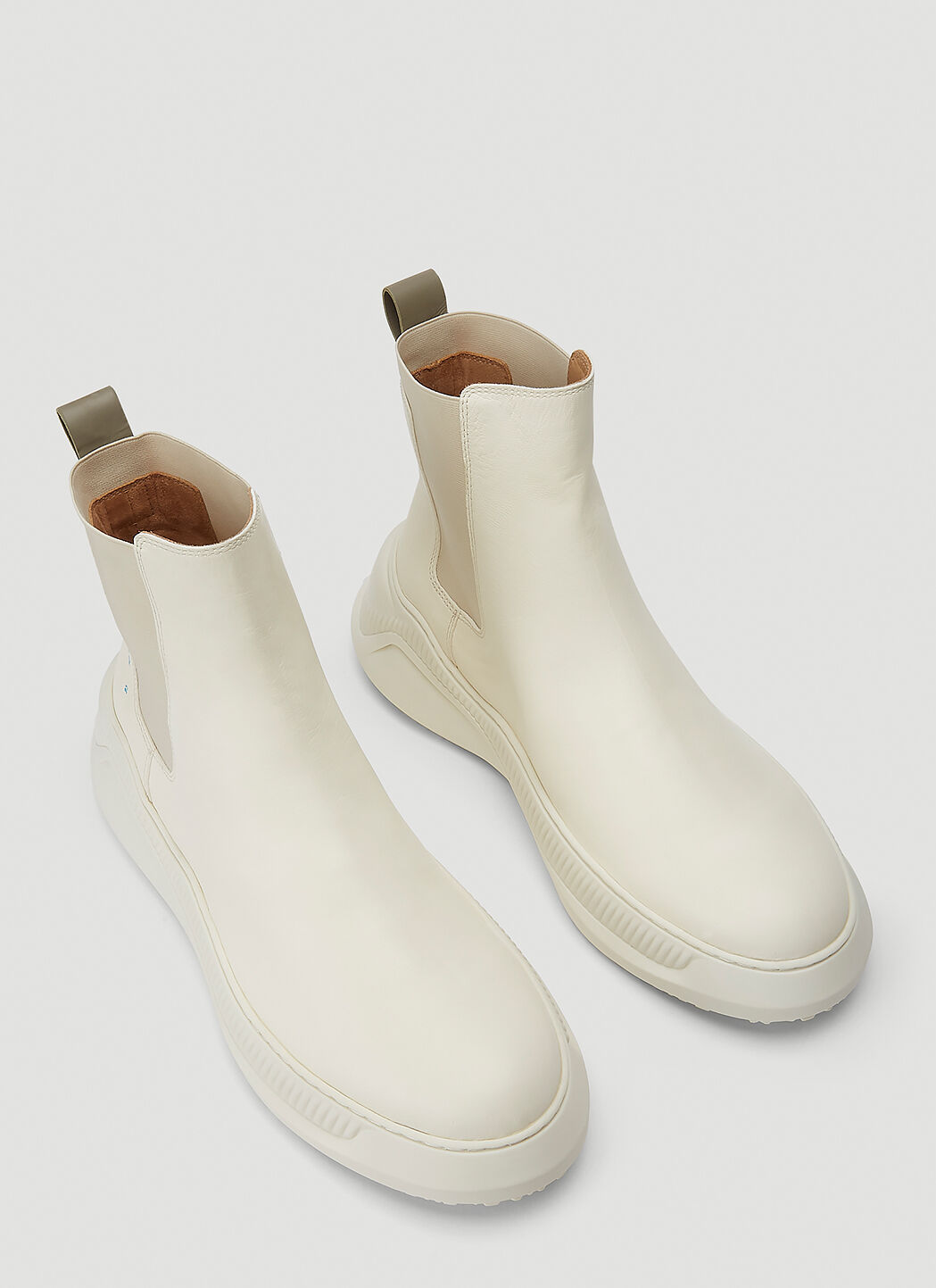 OAMC Free Solo Chelsea Boots in White | LN-CC