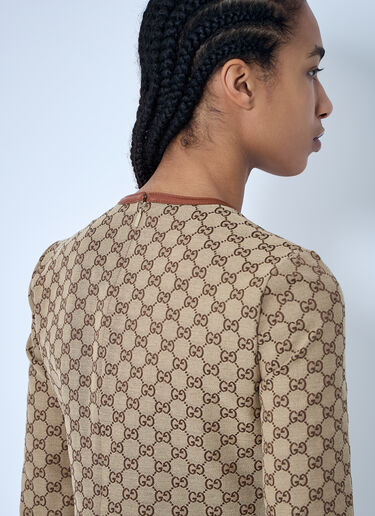 Gucci GG Canvas Dress Beige guc0259002
