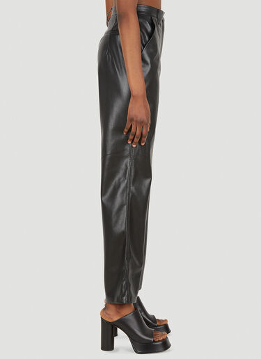 Nanushka Lucee Vegan Leather Trousers  Black nan0248002