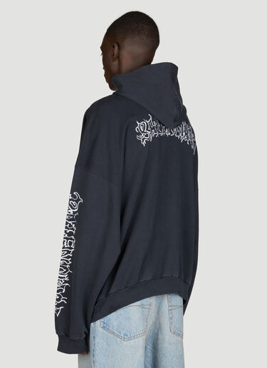 Balenciaga Darkwave Large Fit Hooded Sweatshirt Black bal0355007