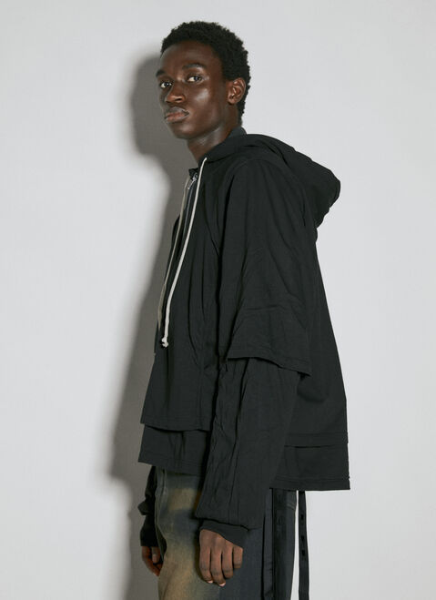 Rick Owens DRKSHDW Padded Zip-Up Sweatshirt Brown drk0154001