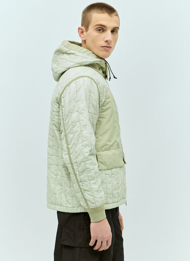Stone Island Embroidered Padded Jacket Green sto0156029