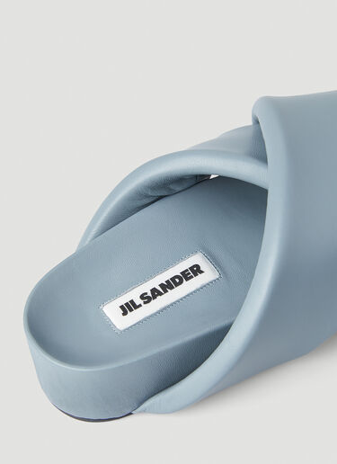 Jil Sander Crossover Flatform Sandals Blue jil0250023