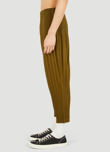 Homme Plissé Issey Miyake 缩脚长裤 卡其色 hmp0151006