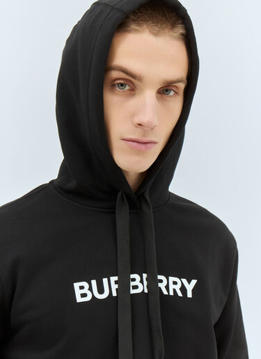 Burberry 徽标贴花连帽运动衫 黑色 bur0157022
