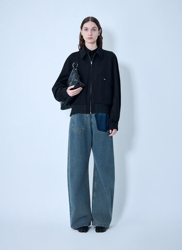 Maison Margiela Zip-Front Wool-Blend Jacket Black mla0264001