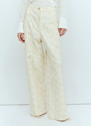 Sportmax Printed Pants Brown spx0258014
