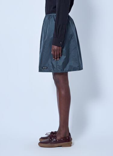 Miu Miu Technical Fabric Skirt Grey miu0266058