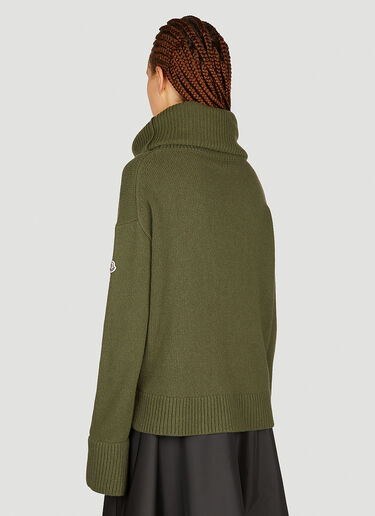 Moncler 울 폴로넥 스웨터 그린 mon0254045