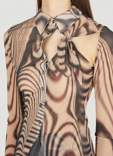 P.A.M. Graphic Print Shirt Beige pam0249005