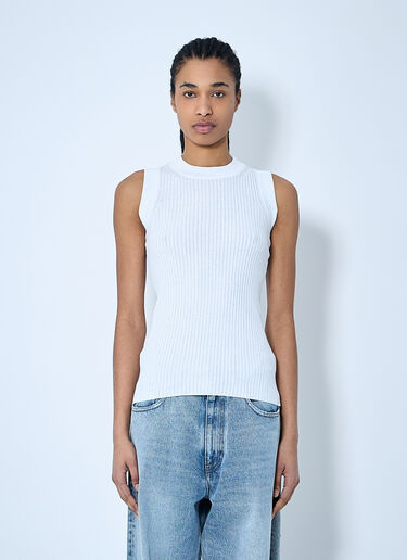 Sportmax リブタンクトップ  ホワイト spx0260006