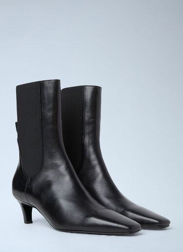 TOTEME The Mid Heel Boots Black tot0253003