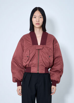 Chloé Bomber Jacket Light Burgundy chl0265009