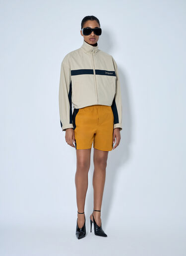 LN-CC® - Saint Laurent: Elasticated Waist Shorts - Orange Saint Laurent Elasticated Waist Shorts Orange sla0263017