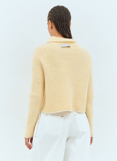 Le Pull Marina Sweater Jacquemus Le Pull Marina Sweater Yellow jac0258005