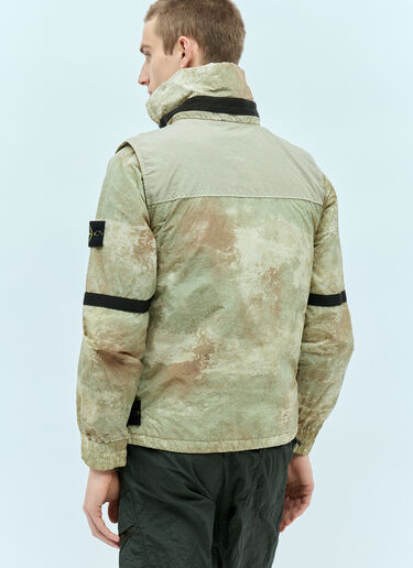 Stone Island Dissolving Grid Camo Vest Green sto0156013