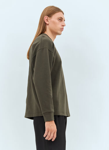 The Row Ezan Long-Sleeve T-Shirt Brown row0158007