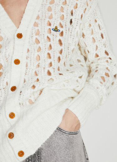 Vivienne Westwood レースワークカーディガン クリーム vvw0154007