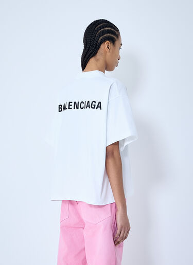 Balenciaga 徽标图案短款 T 恤 黑色 bal0259065