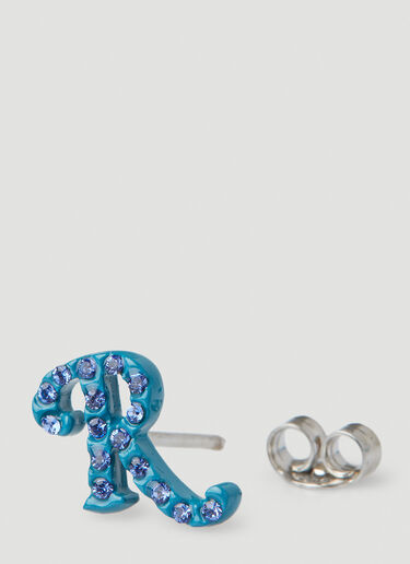 Raf Simons R + S Earrings Blue raf0250024