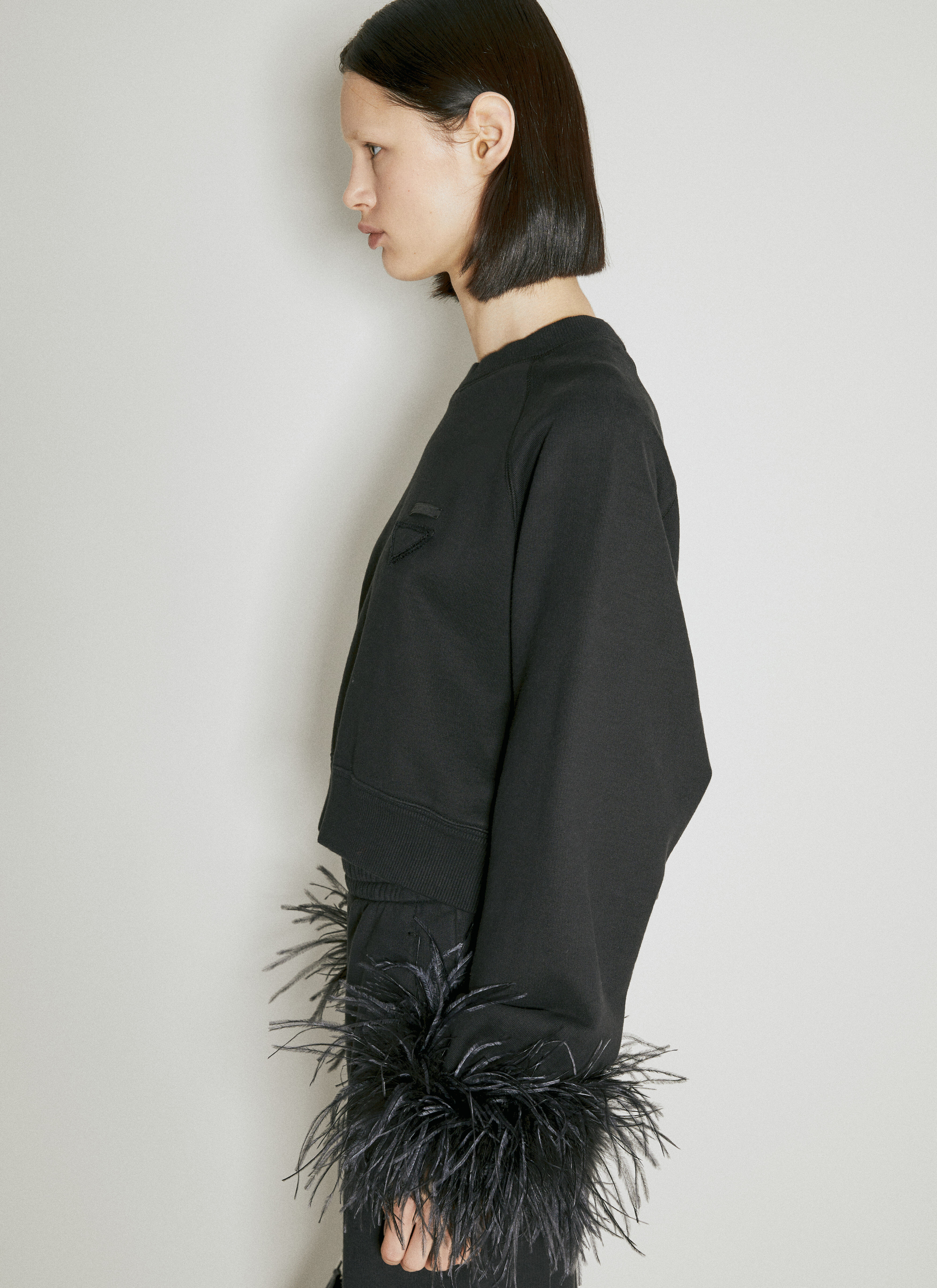 Prada feather t shirt hotsell