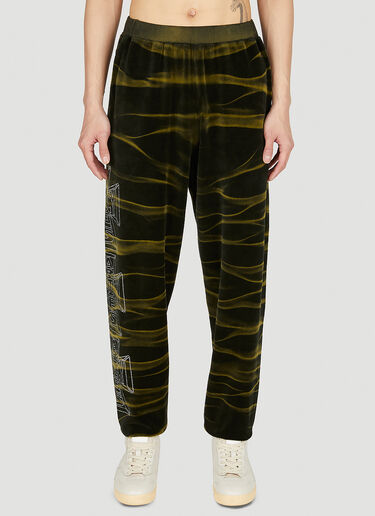 Aries x Juicy Couture Tie Dye Track Pants Dark Green ajy0352005