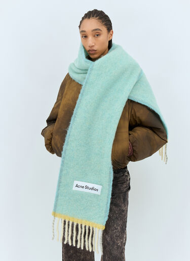 Wool Mohair Scarf Acne Studios Wool Mohair Scarf Blue acn0257032