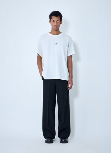 MM6 Maison Margiela Wide-Leg Tailored Pants Black mmm0163017