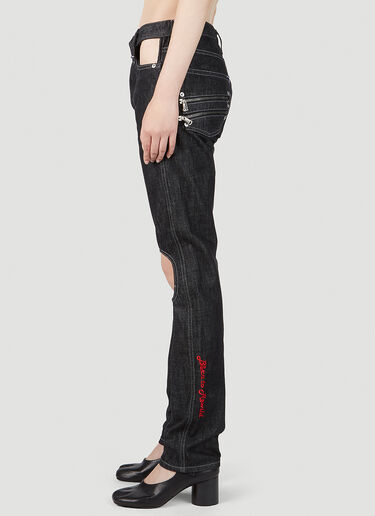 Vivienne Westwood 컷아웃 진 블랙 vvw0251006