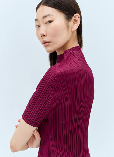 Pleats Please Issey Miyake Monthly Colors: May 上衣 酒红色 plp0257015