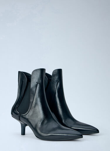 LN-CC® - Capasa Milano: Dorothy Point Boots - Black Capasa Milano Dorothy Point Boots Black cps0266003
