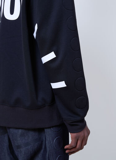 Walter Van Beirendonck x G-STAR 텍스트 프린트 후드티셔츠  블랙 wlt0160027