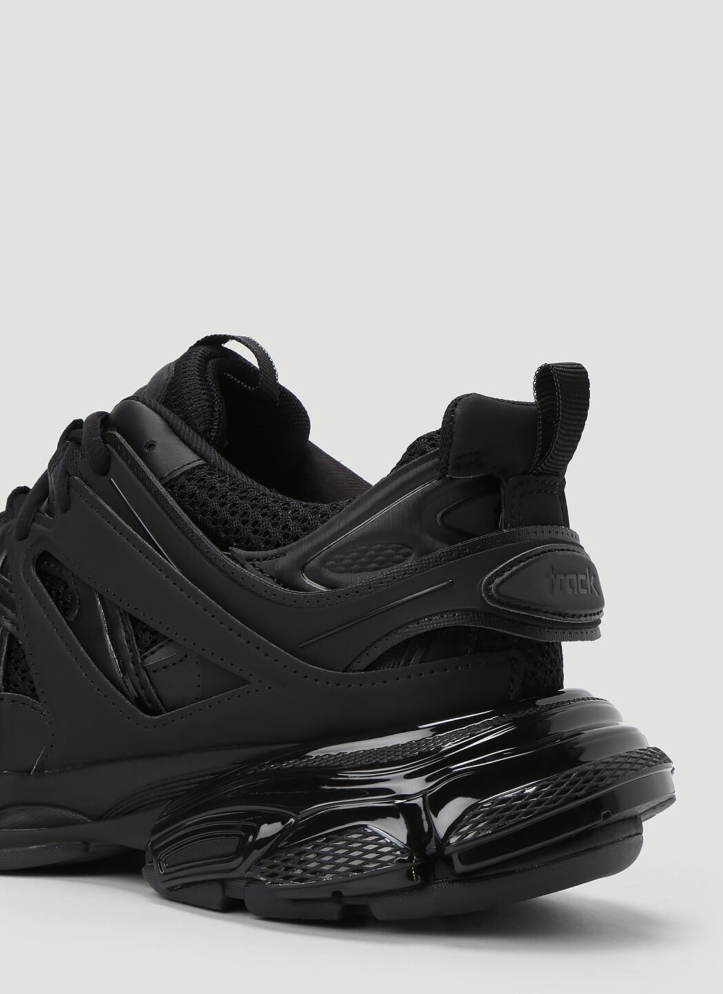 Balenciaga Track Clear Sole Sneakers in Black LN CC