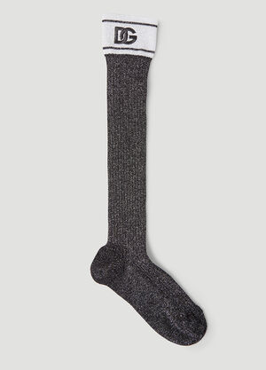 Prada Metallic Socks Blue pra0258024