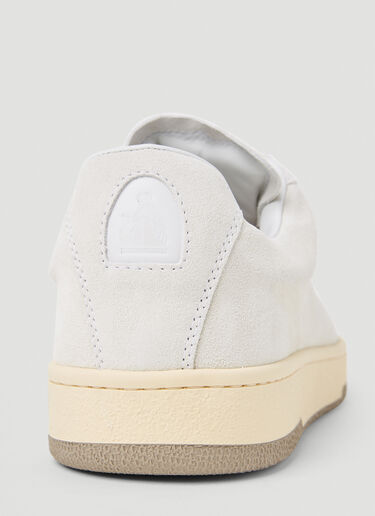 Lanvin Curb Low-Top Suede Sneakers Cream lnv0153012