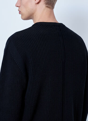 Rick Owens 渔夫圆领毛衣 黑色 ric0165038