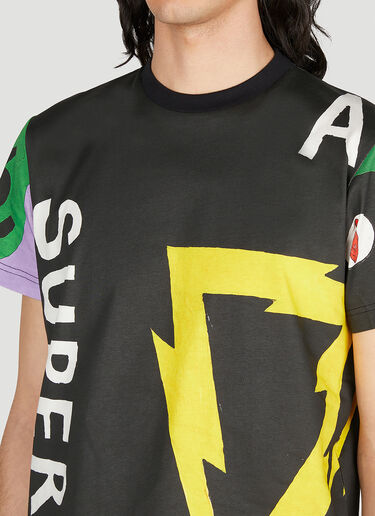 Banner Crewneck T-Shirt Walter Van Beirendonck Banner Crewneck T-Shirt Black wlt0152016
